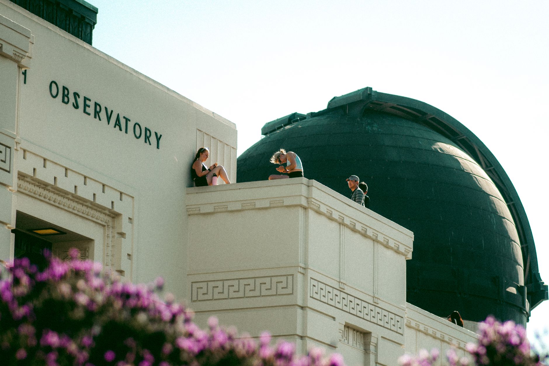 Visitors at Griffith Observatory in Los Angeles