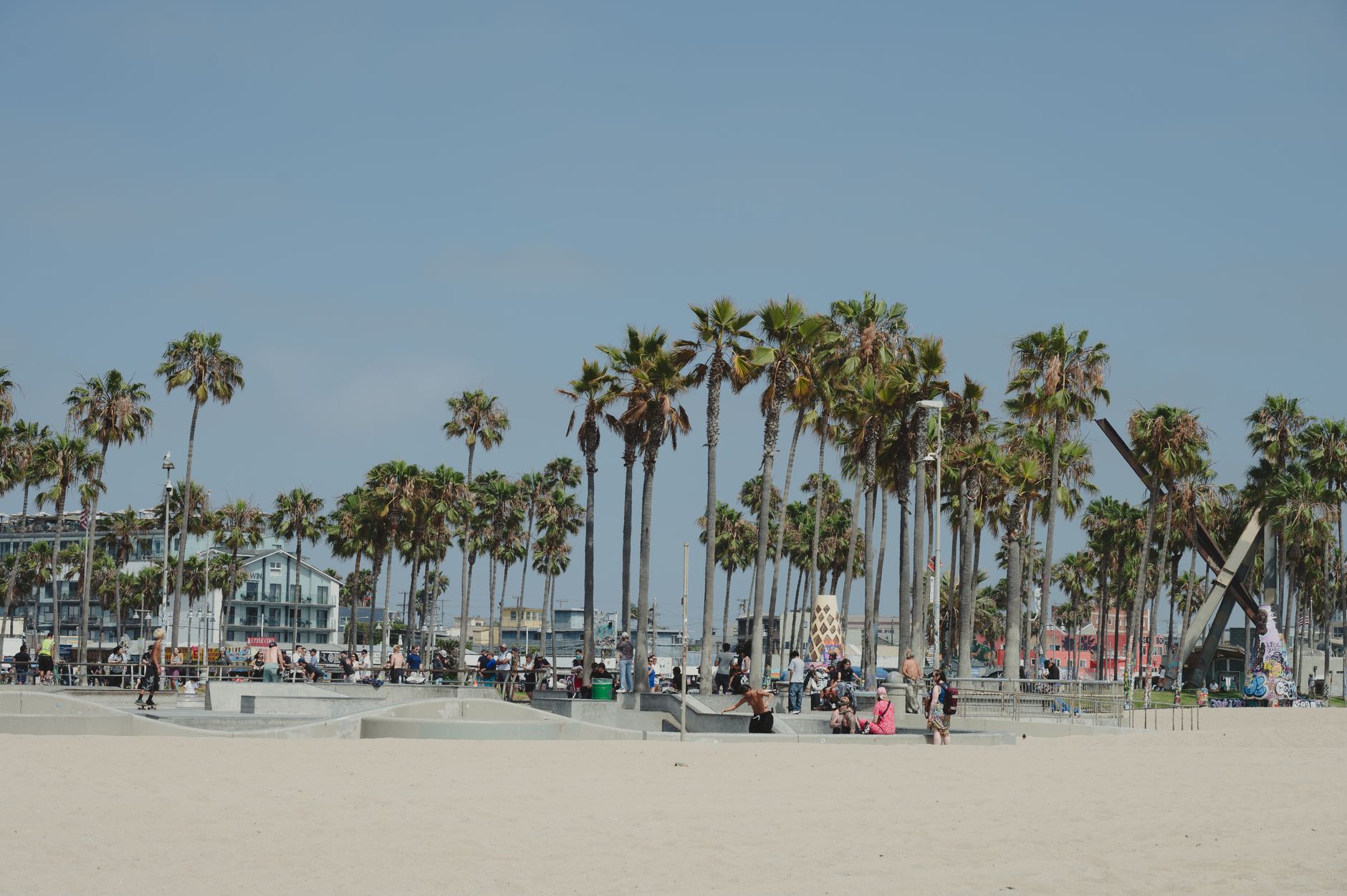 The skate park at Venice Beach